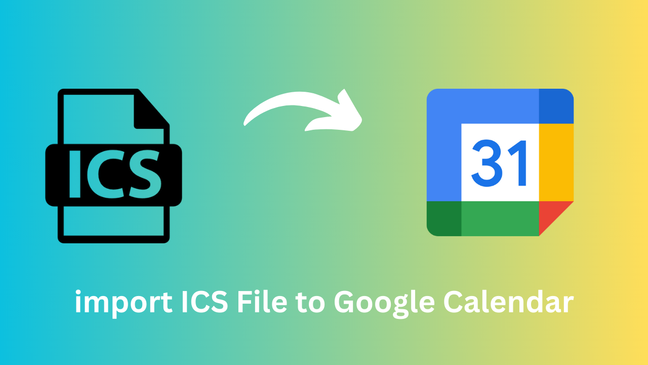 import ics file to Google calendar