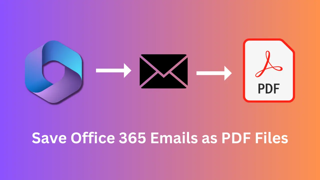office 365 save email as PDF